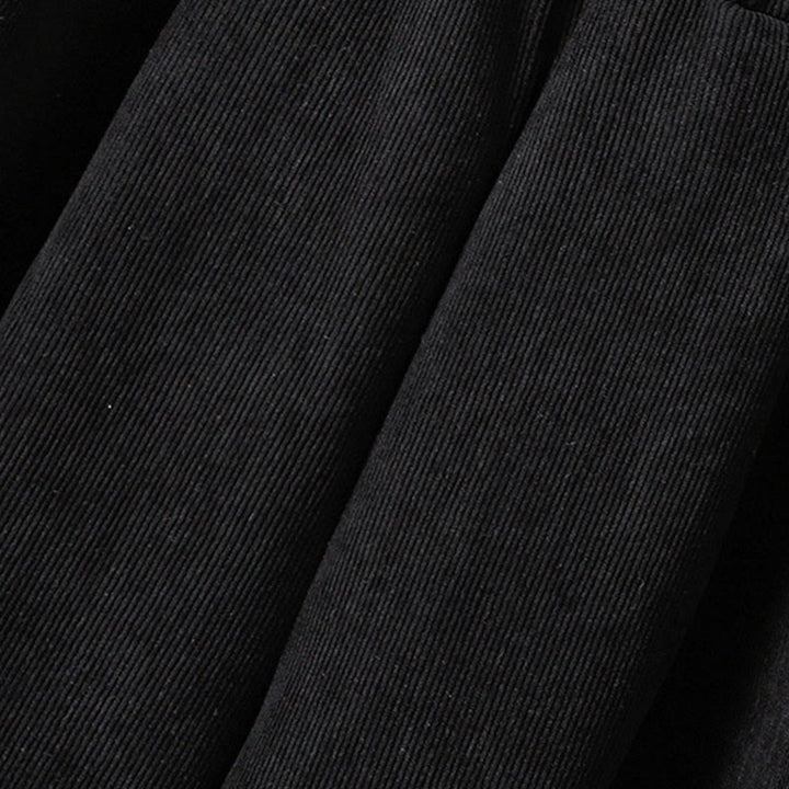 Pantaloni da donna in velluto a coste con gamba larga, elastico in vita e patchwork a quadri, lunghezza caviglia , Buddha Stones - image 16