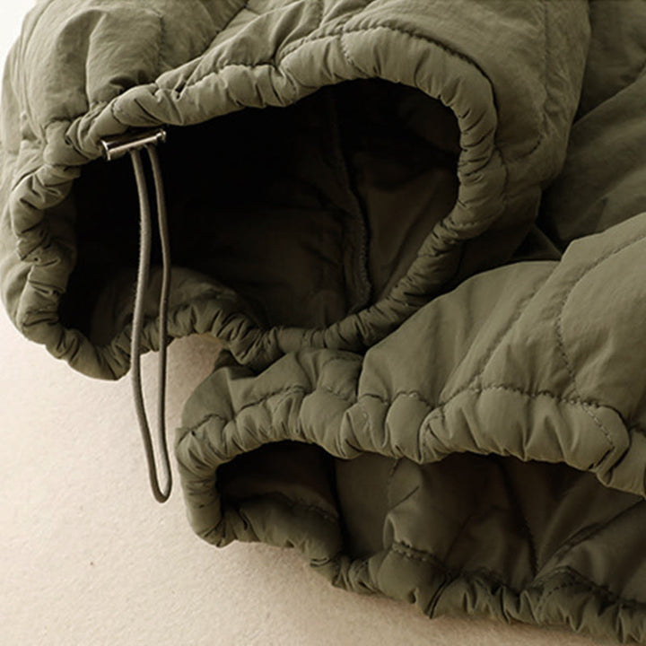 Pantaloni termici da donna in cotone con coulisse e elastico in vita, con tasche, Buddha Stones Winter Curved Lines - image 10