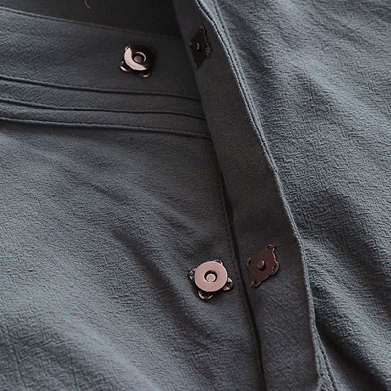 Buddha Stones Wudang Cerimonia tradizionale Tai Chi Abito lungo taoista da uomo a maniche lunghe e larghe - image 7