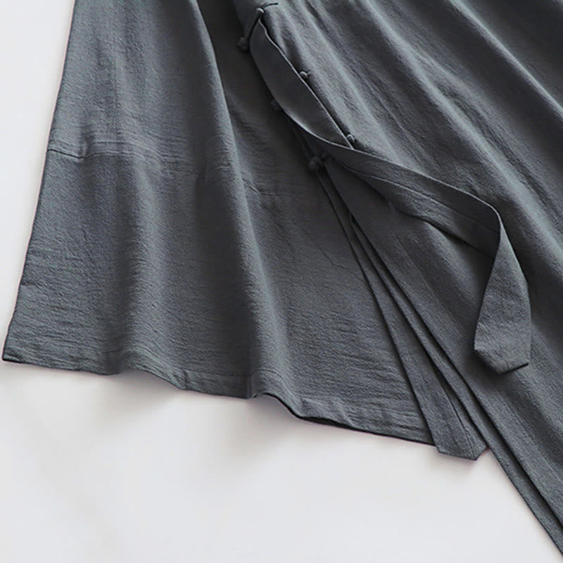 Buddha Stones Wudang Cerimonia tradizionale Tai Chi Abito lungo taoista da uomo a maniche lunghe e larghe - image 9