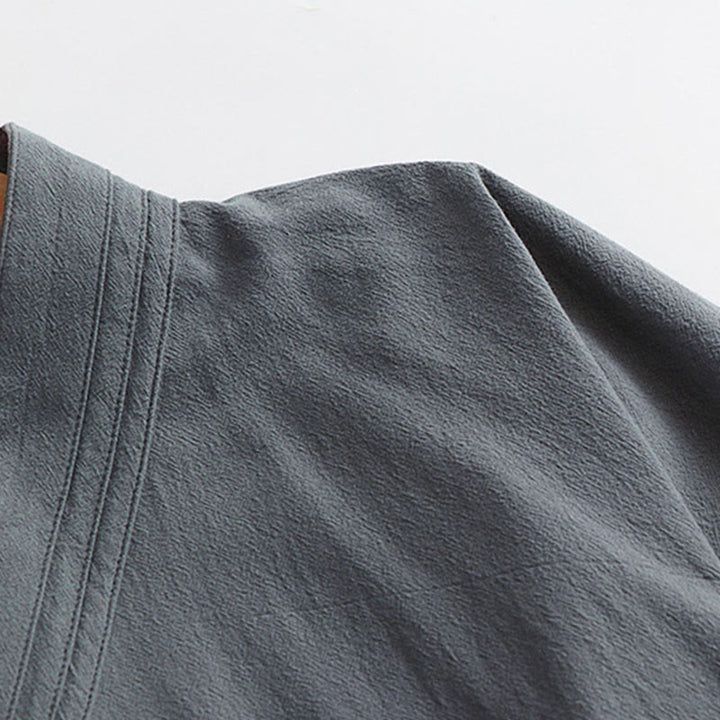 Buddha Stones Wudang Cerimonia tradizionale Tai Chi Abito lungo taoista da uomo con maniche a tre quarti - image 6