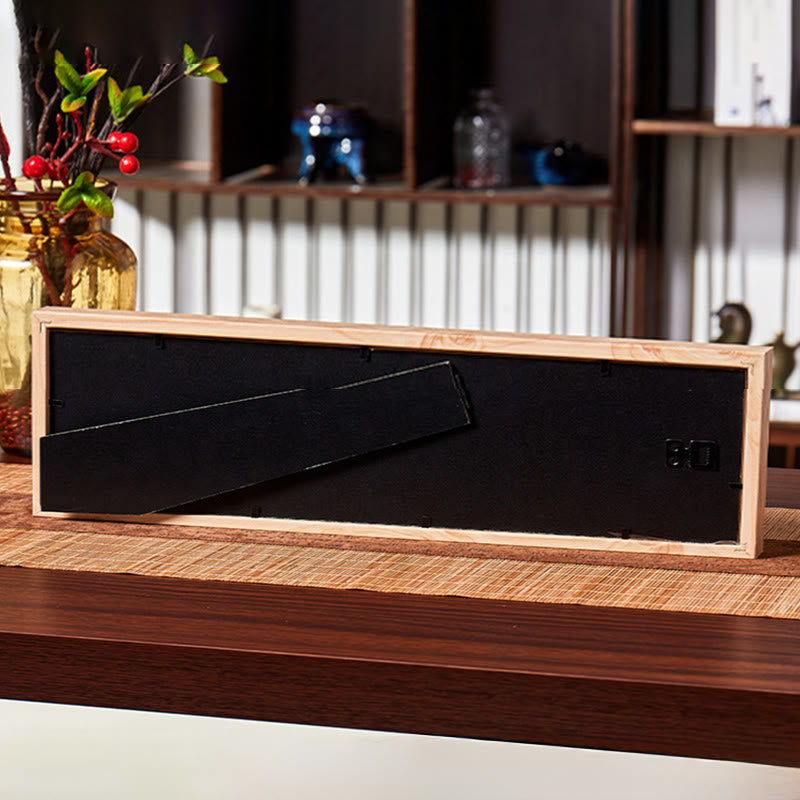 Buddha Stones Cristallo verde Bagua Koi Pesce Yin Yang Simbolo Lingotto d'oro Cornice per foto Ornamento Decorazione per la casa - image 14