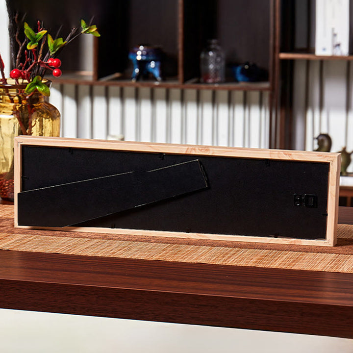 Buddha Stones Cristallo verde Bagua Koi Pesce Yin Yang Simbolo Lingotto d'oro Cornice per foto Ornamento Decorazione per la casa - image 14