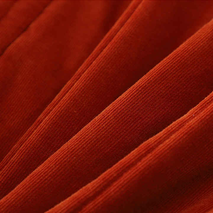 Giacca da donna in velluto a coste con maniche lunghe in poliestere e bottoni a rana , Buddha Stones Winter  - image 8