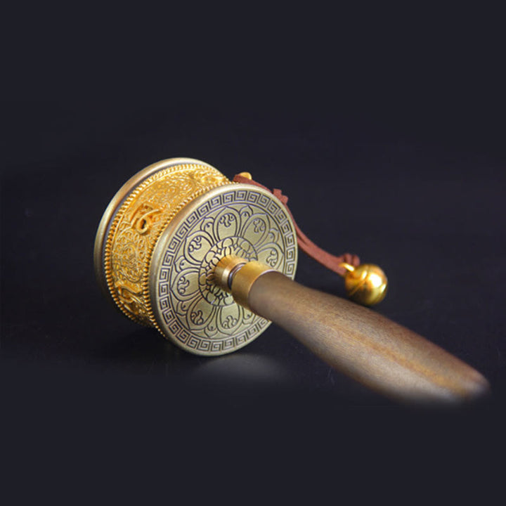 Ruota della preghiera tibetana fortunata Decorazione con sei parole vere - image 2