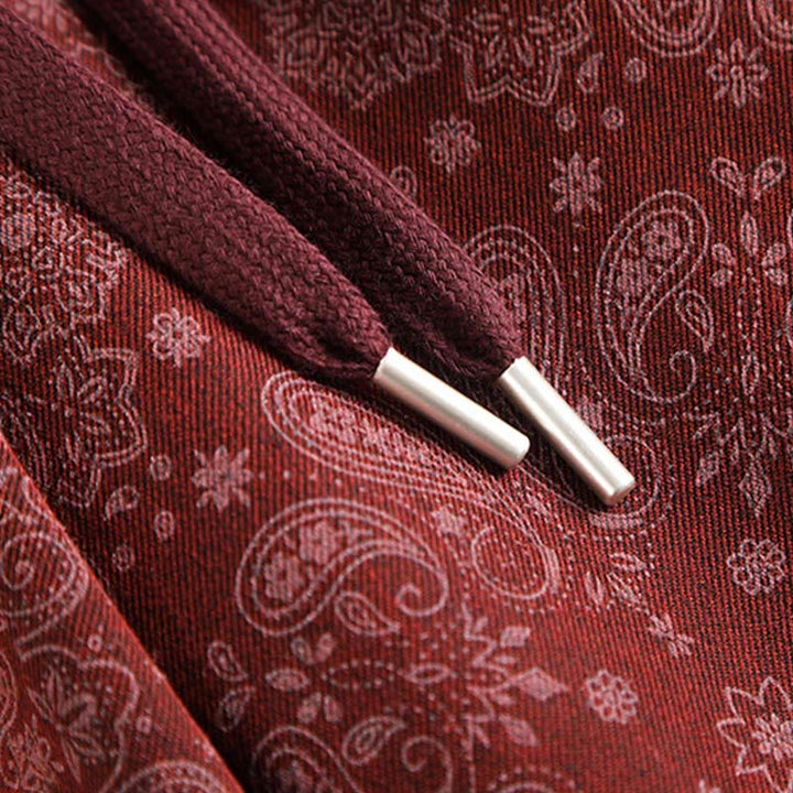 Pantaloni larghi da donna in poliestere con motivo floreale casual Buddha Stones e tasche - image 7