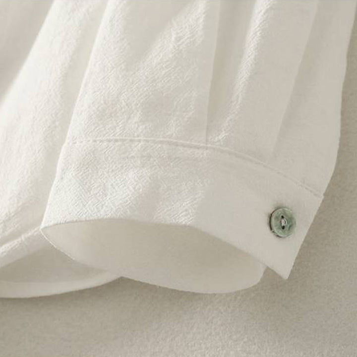 Camicia da donna in poliestere con maniche lunghe e colletto a girocollo Buddha Stones Fall con tasche - image 17