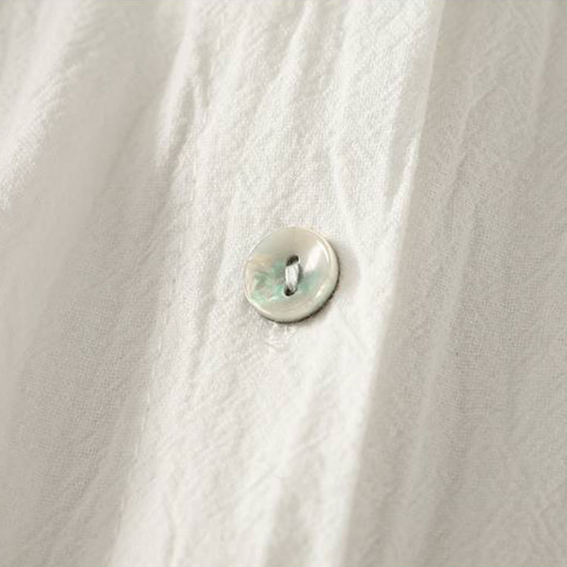 Camicia da donna in poliestere con maniche lunghe e colletto a girocollo Buddha Stones Fall con tasche - image 16