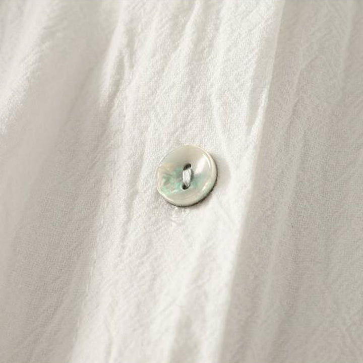 Camicia da donna in poliestere con maniche lunghe e colletto a girocollo Buddha Stones Fall con tasche - image 16