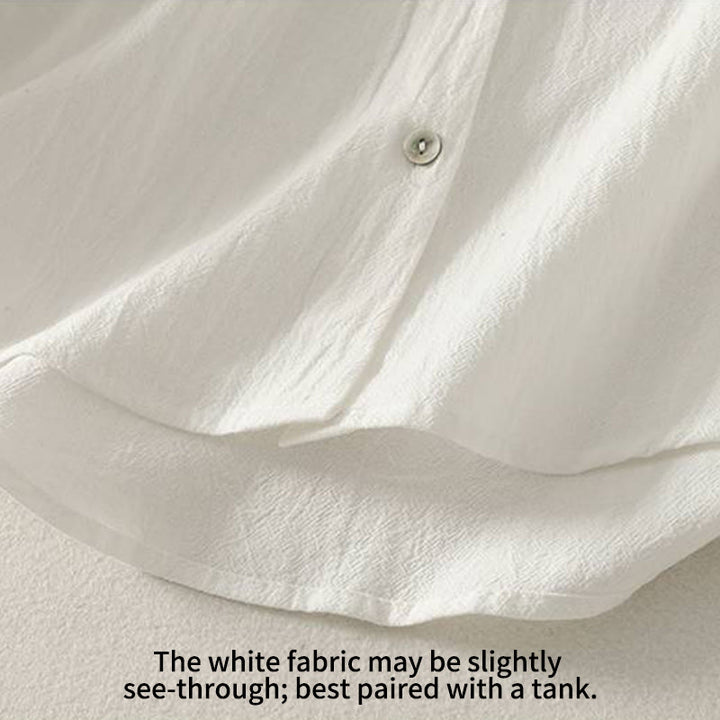 Camicia da donna in poliestere con maniche lunghe e colletto a girocollo Buddha Stones Fall con tasche - image 20