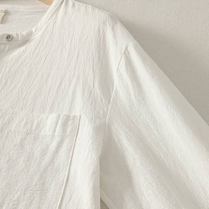 Camicia da donna in poliestere con maniche lunghe e colletto a girocollo Buddha Stones Fall con tasche - image 22