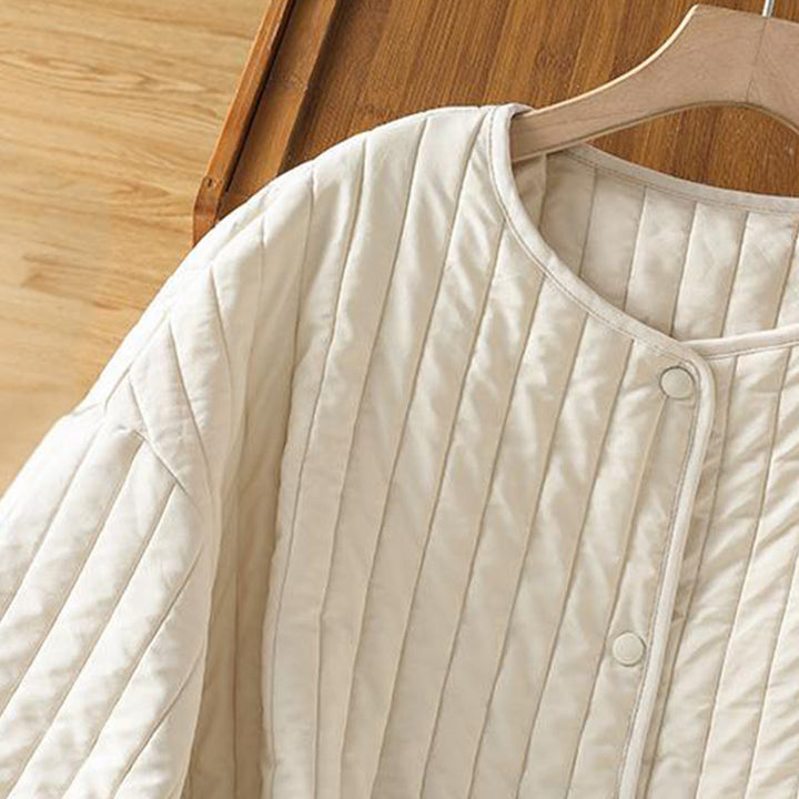 Giacca da donna in cotone con scollo rotondo semplice, coulisse e maniche lunghe, con tasca, modello Buddha Stones - image 14