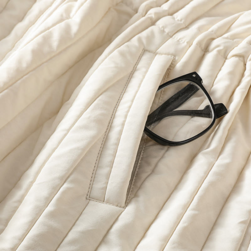 Giacca da donna in cotone con scollo rotondo semplice, coulisse e maniche lunghe, con tasca, modello Buddha Stones - image 16