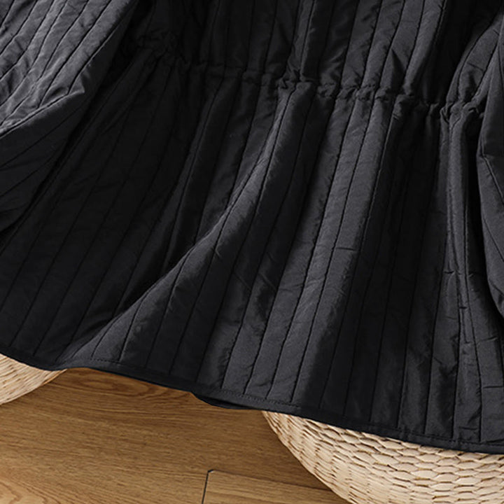 Giacca da donna in cotone con scollo rotondo semplice, coulisse e maniche lunghe, con tasca, modello Buddha Stones - image 8