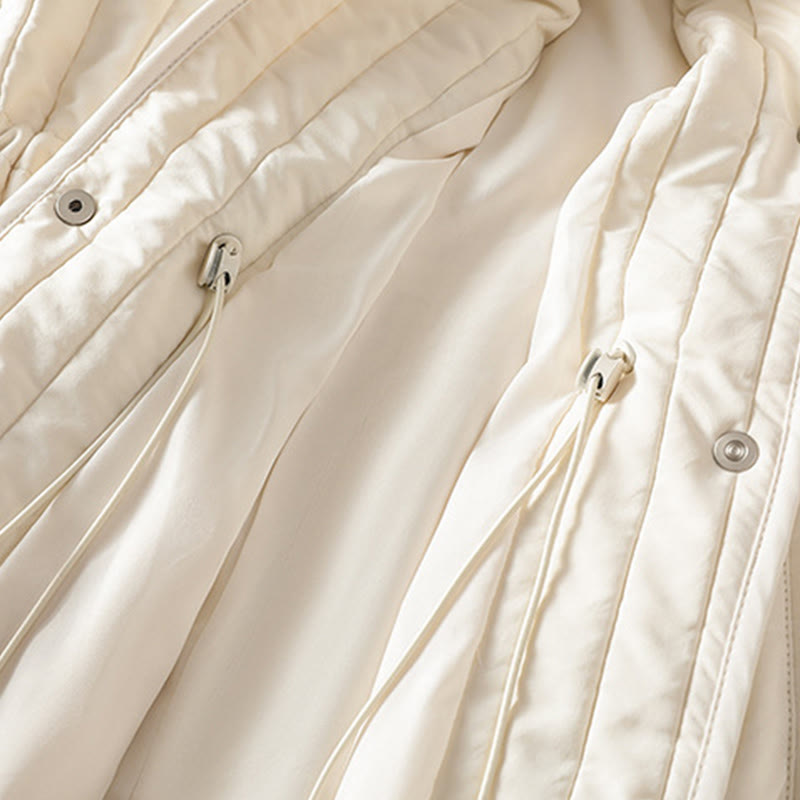 Giacca da donna in cotone con scollo rotondo semplice, coulisse e maniche lunghe, con tasca, modello Buddha Stones - image 17