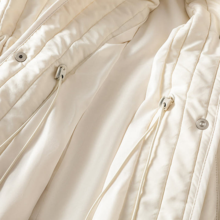 Giacca da donna in cotone con scollo rotondo semplice, coulisse e maniche lunghe, con tasca, modello Buddha Stones - image 17