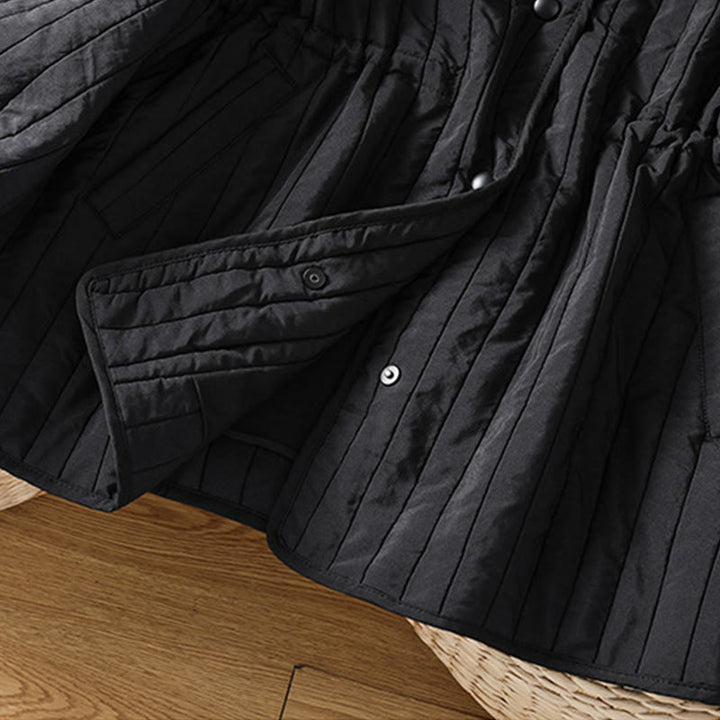 Giacca da donna in cotone con scollo rotondo semplice, coulisse e maniche lunghe, con tasca, modello Buddha Stones - image 7