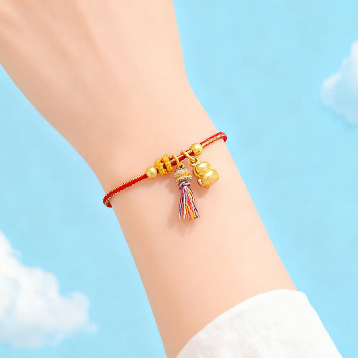 Bracciale regolabile in corda intrecciata con Buddha Stones, anno del cavallo, successo e forza - image 10