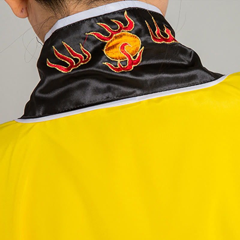 Kimono unisex con maniche lunghe e larghe, ricamo Wudang con Buddha Stones , drago e tigre, per cerimonia di Qigong - image 11