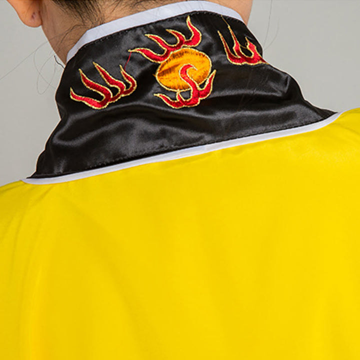 Kimono unisex con maniche lunghe e larghe, ricamo Wudang con Buddha Stones , drago e tigre, per cerimonia di Qigong - image 11