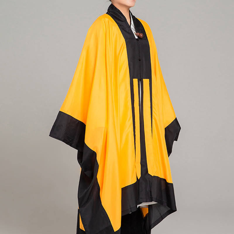 Kimono taoista unisex con maniche lunghe e larghe, tinta unita, per cerimonia di Qigong e Tai Chi , Buddha Stones Wudang - image 1