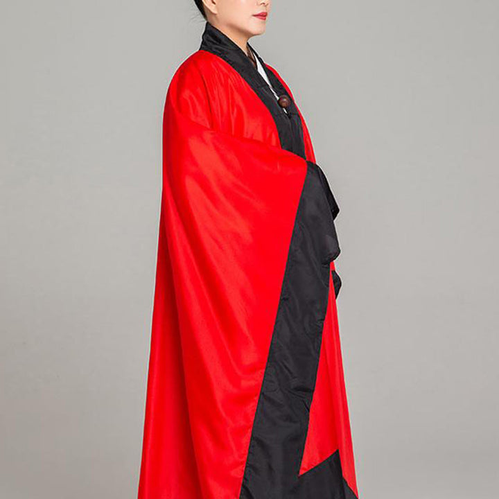 Kimono taoista unisex con maniche lunghe e larghe, tinta unita, per cerimonia di Qigong e Tai Chi , Buddha Stones Wudang - image 12
