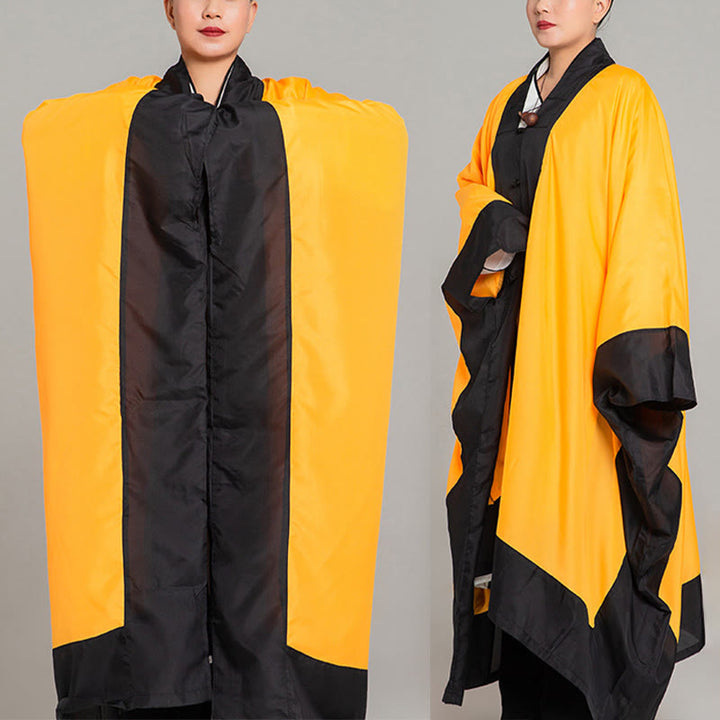 Kimono taoista unisex con maniche lunghe e larghe, tinta unita, per cerimonia di Qigong e Tai Chi , Buddha Stones Wudang - image 4