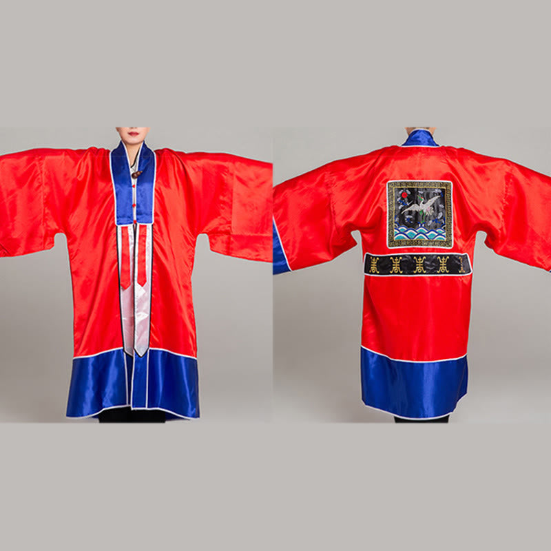 Kimono unisex con maniche lunghe e larghe, ricamo a gru Wudang, motivo Buddha Stones, per cerimonia Qigong Tai Chi. - image 6
