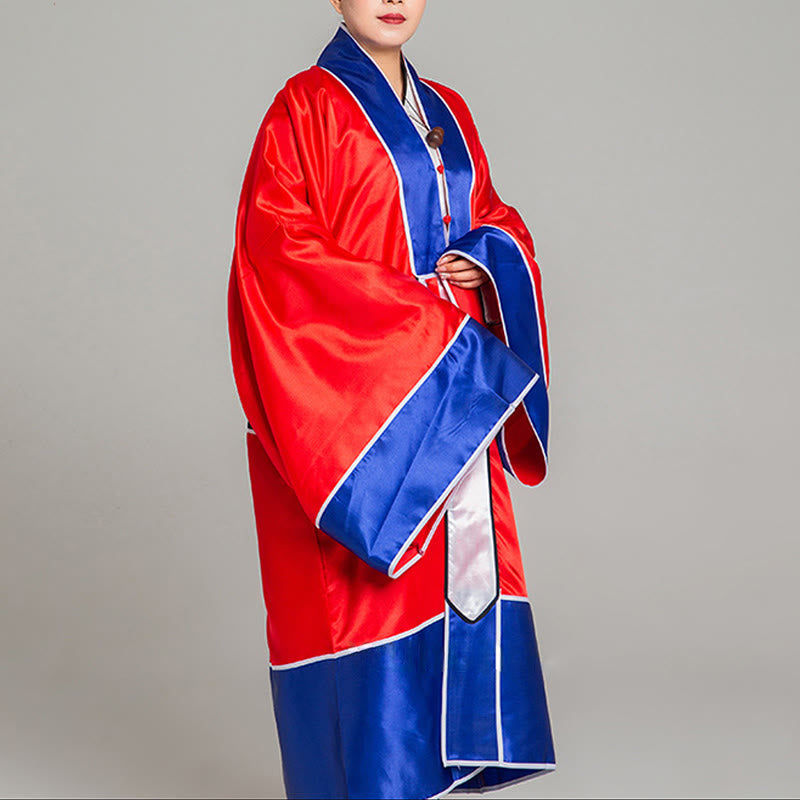 Kimono unisex con maniche lunghe e larghe, ricamo a gru Wudang, motivo Buddha Stones, per cerimonia Qigong Tai Chi. - image 2