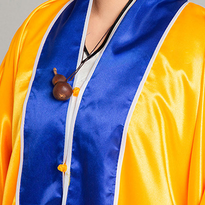 Kimono unisex con maniche lunghe e larghe, ricamo a gru Wudang, motivo Buddha Stones, per cerimonia Qigong Tai Chi. - image 13