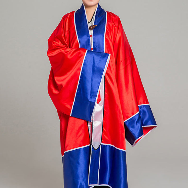 Kimono unisex con maniche lunghe e larghe, ricamo a gru Wudang, motivo Buddha Stones, per cerimonia Qigong Tai Chi. - image 5
