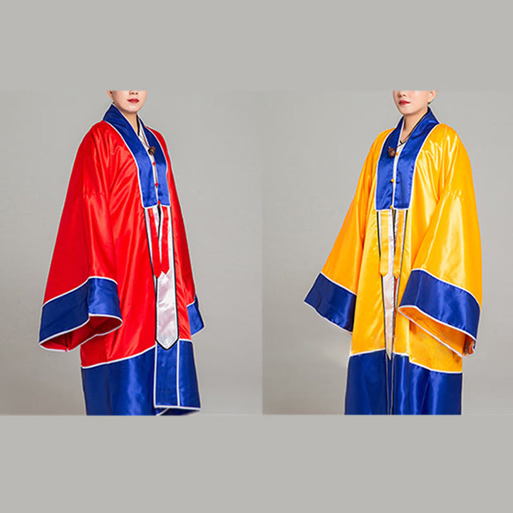 Kimono unisex con maniche lunghe e larghe, ricamo a gru Wudang, motivo Buddha Stones, per cerimonia Qigong Tai Chi. - image 19