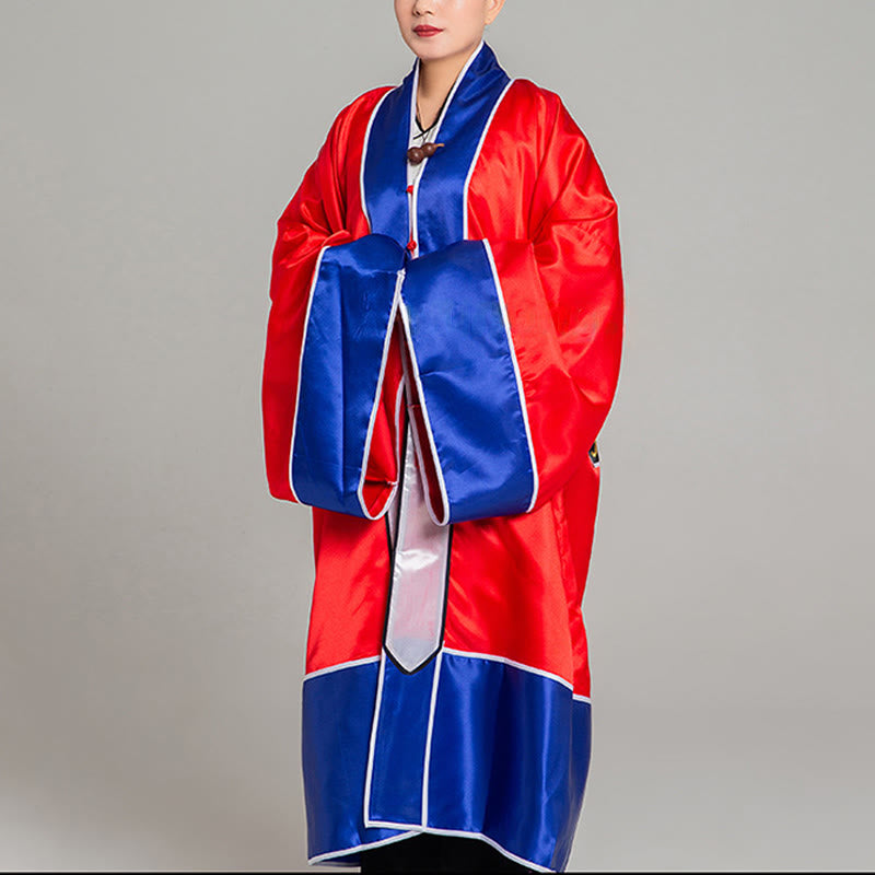 Kimono unisex con maniche lunghe e larghe, ricamo a gru Wudang, motivo Buddha Stones, per cerimonia Qigong Tai Chi. - image 4
