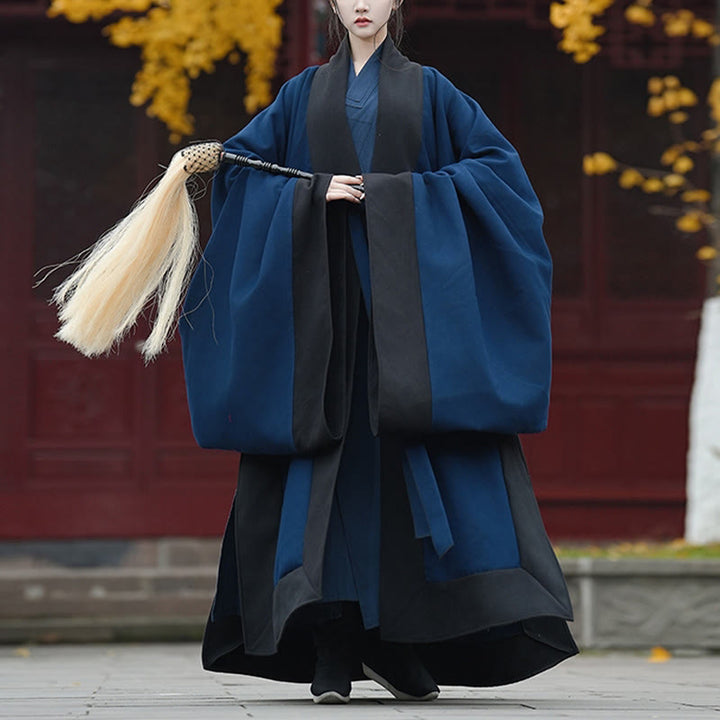 Buddha Stones Autunno Inverno Wudang Tradizionale Tai Chi Arti Marziali Cerimonia Lino Manica Lunga Unisex Taoista Lungo Abito - Maniche larghe - XL- ADATTO PER USA/ UK/AU/ EU- L - image 0