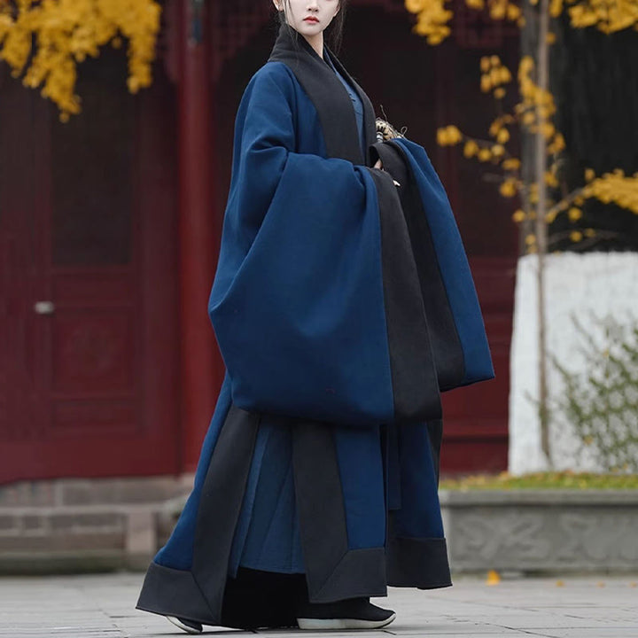 Buddha Stones Autunno Inverno Wudang Tradizionale Tai Chi Arti Marziali Cerimonia Lino Manica Lunga Unisex Taoista Lungo Abito - image 2