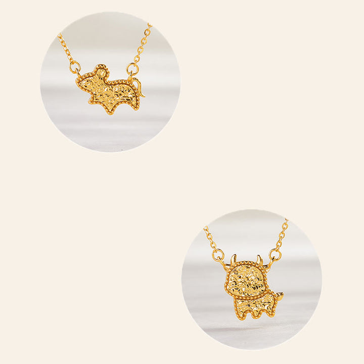 Collana con ciondolo a forma di moneta in argento sterling 925, Buddha Stones, anno del cavallo, zodiaco cinese, catena di benedizione - image 33