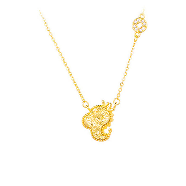 Collana con ciondolo a forma di moneta in argento sterling 925, Buddha Stones, anno del cavallo, zodiaco cinese, catena di benedizione - Drago - Argento (Benedizione ♥ Protezione) - image 19