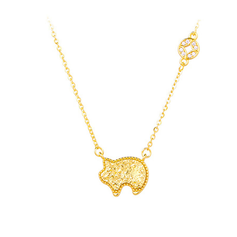 Collana con ciondolo a forma di moneta in argento sterling 925, Buddha Stones, anno del cavallo, zodiaco cinese, catena di benedizione - Maiale - Argento (Benedizione ♥ Protezione) - image 31