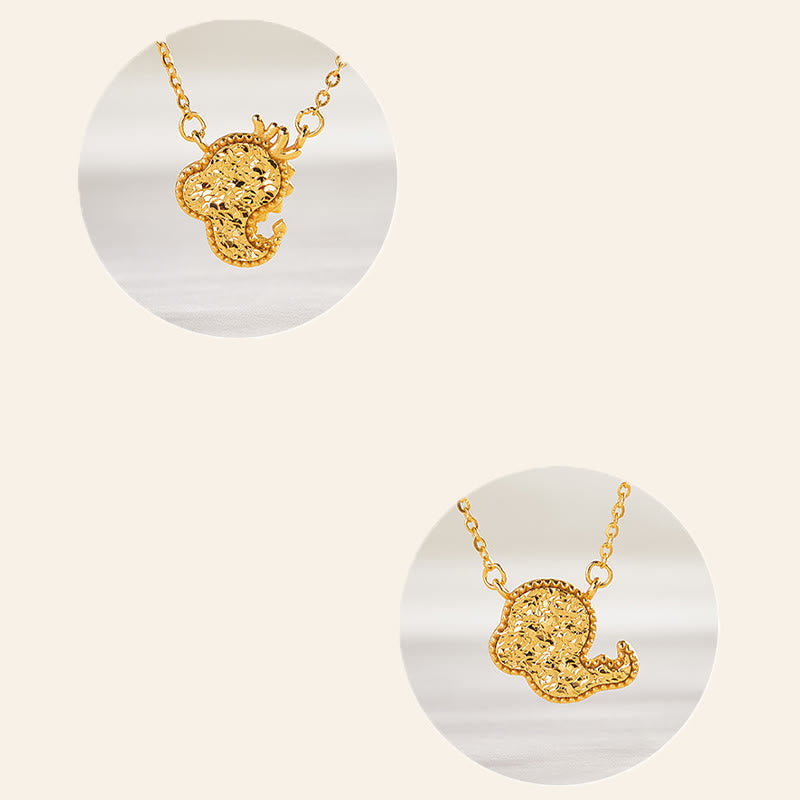 Collana con ciondolo a forma di moneta in argento sterling 925, Buddha Stones, anno del cavallo, zodiaco cinese, catena di benedizione - image 35