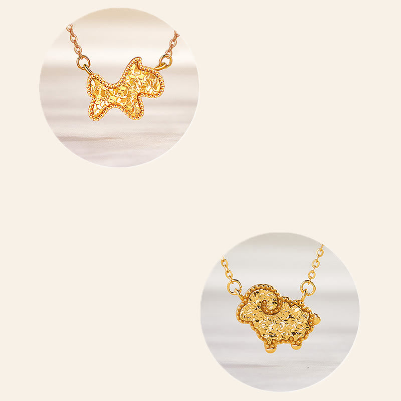 Collana con ciondolo a forma di moneta in argento sterling 925, Buddha Stones, anno del cavallo, zodiaco cinese, catena di benedizione - image 36