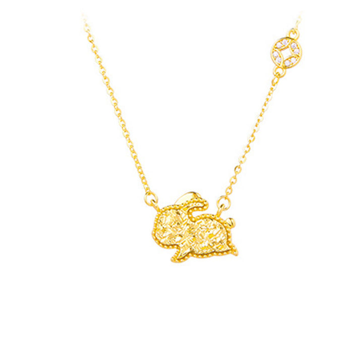 Collana con ciondolo a forma di moneta in argento sterling 925, Buddha Stones, anno del cavallo, zodiaco cinese, catena di benedizione - Coniglio - Argento (Benedizione ♥ Protezione) - image 17