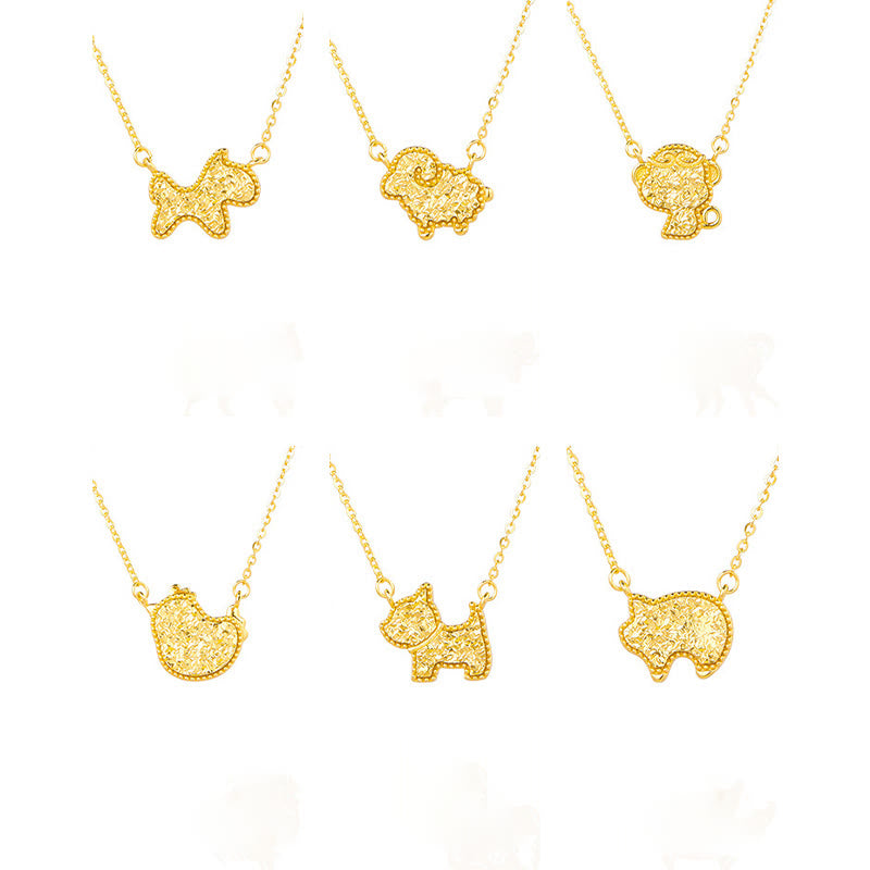 Collana con ciondolo a forma di moneta in argento sterling 925, Buddha Stones, anno del cavallo, zodiaco cinese, catena di benedizione - image 40