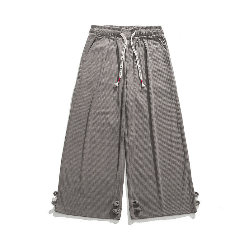 Pantaloni a gamba dritta in cotone con tasche e bottoni, modello Buddha Stones , da uomo, autunno inverno - image 14