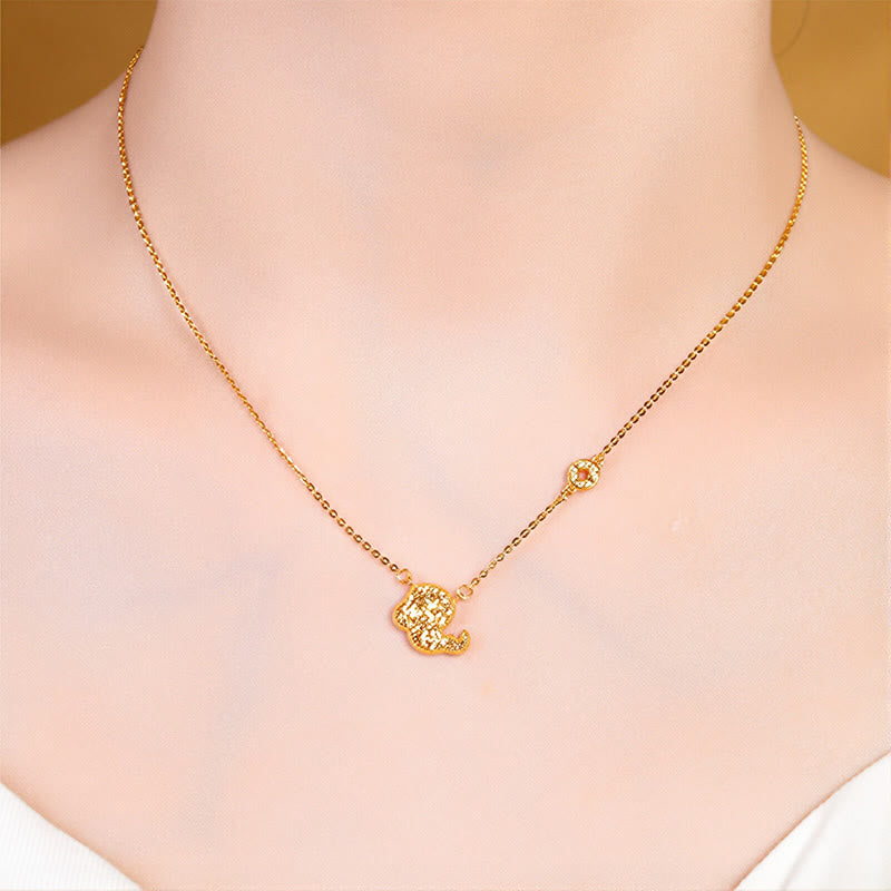 Collana con ciondolo a forma di moneta in argento sterling 925, Buddha Stones, anno del cavallo, zodiaco cinese, catena di benedizione - image 22