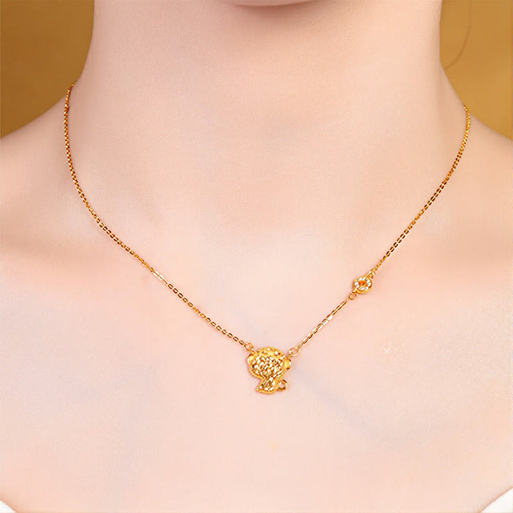 Collana con ciondolo a forma di moneta in argento sterling 925, Buddha Stones, anno del cavallo, zodiaco cinese, catena di benedizione - image 26