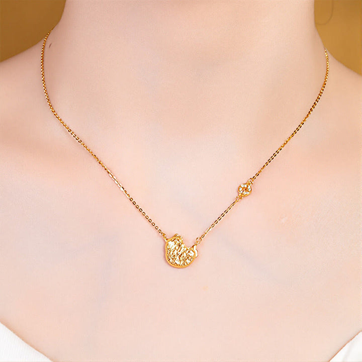 Collana con ciondolo a forma di moneta in argento sterling 925, Buddha Stones, anno del cavallo, zodiaco cinese, catena di benedizione - image 28