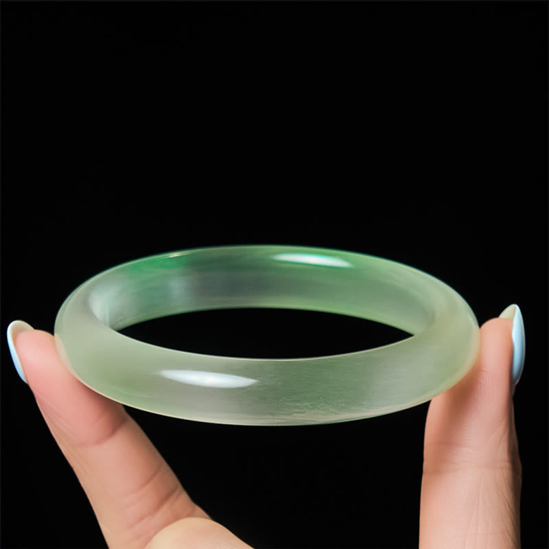 Bracciale rigido sottile con supporto per la pace, in crisoberillo e occhio di gatto , Buddha Stones - image 3