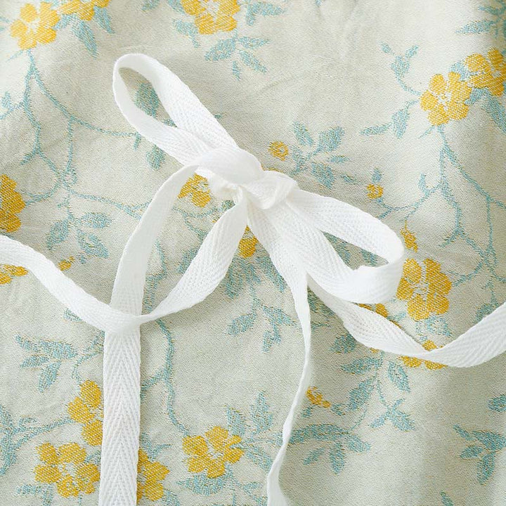 Set pigiama in cotone con maniche lunghe, pantaloni e camicia con scollo a V, motivo floreale colorato Buddha Stones, 2 pezzi, con tasche - image 8