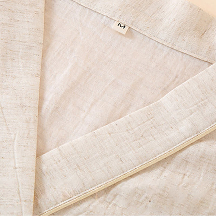 Set pigiama in cotone con scollo a V, manica lunga, pantaloni e tasche, motivo floreale colorato Buddha Stones, 2 pezzi - image 2