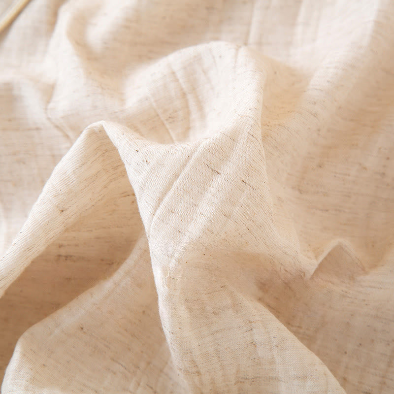 Set pigiama in cotone con scollo a V, manica lunga, pantaloni e tasche, motivo floreale colorato Buddha Stones, 2 pezzi - image 3